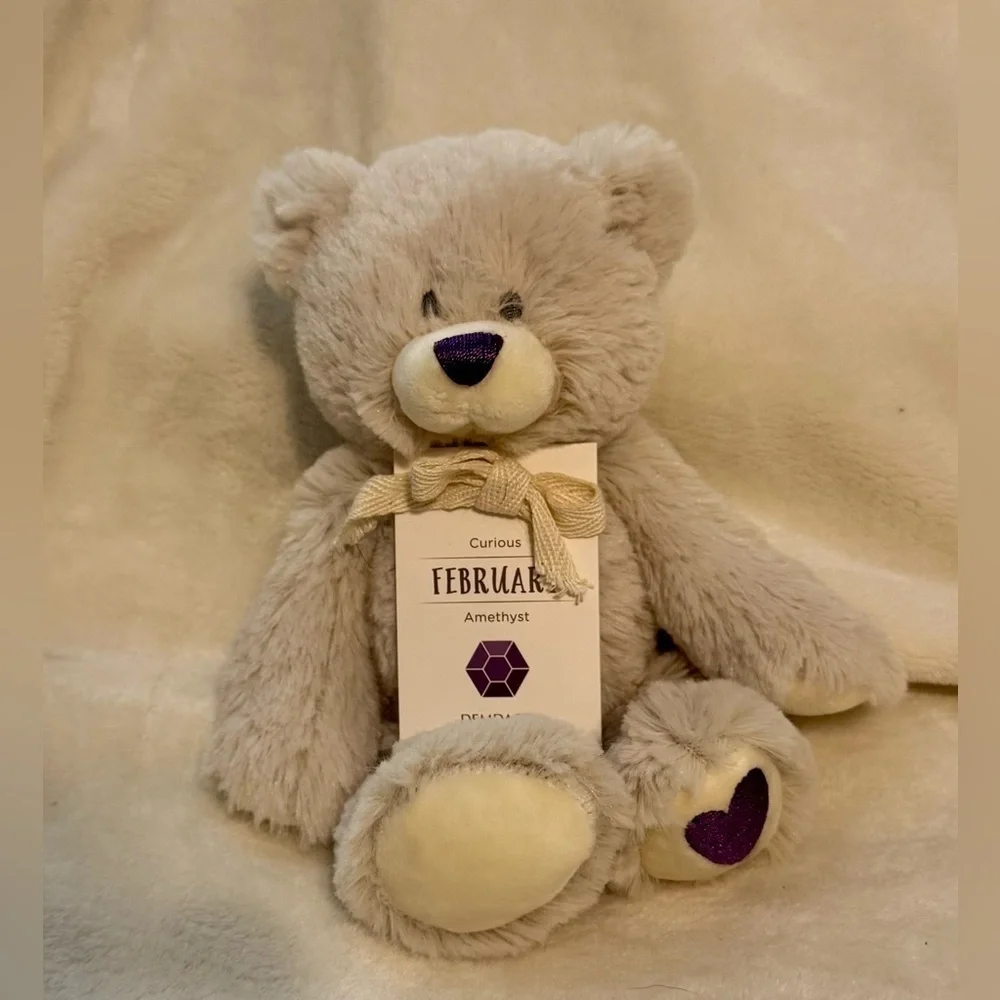 Demdaco - February Birthstone Plush Bear